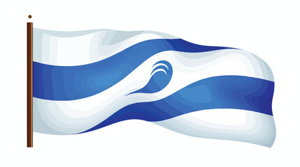Nicaragua flag vector illustration on a white background
