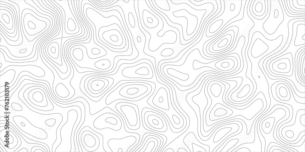 Leinwandbilder Abstract black & white topography on old paper-textured canvas. cartographic Weave with seamless striped patterns and wavy lines. Geographic mountain terrain.The topo contour map with terrain.