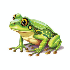 Frog Clipart isolated on white background