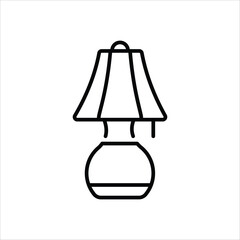 Table Lamp icon editable stock vector stock