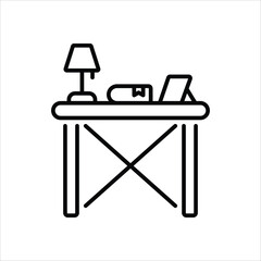 Table  icon editable stock vector stock