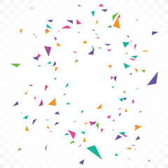 Colorful Confetti celebrations design isolated on transparent background - 762111109