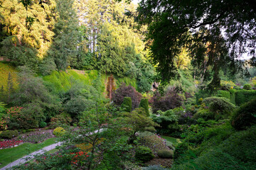 The famous gardens of Butchert on Victoria Island. Canada. The Butchart Gardens