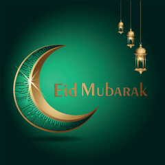    Simple Eid Mubarak Card Design