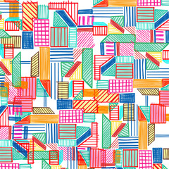seamless pattern with ribbons