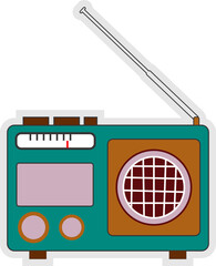 Retro Radio Sticker