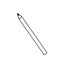 鉛筆のアイコンの線画