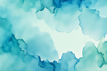 Light blue watercolor background