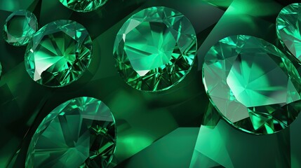 emerald gem abstract background