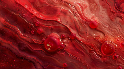 Mars nuances waves abstract background, textured, red marbles, ink liquid modern abstract background