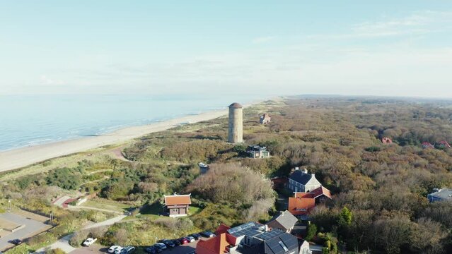 Aerial shot of domburg tower 