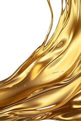liquid flow oil yellow splash