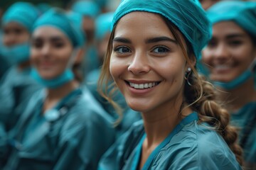 Doctors and nurses come together in a celebration of healing and hope