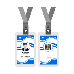 simple and modern identity card