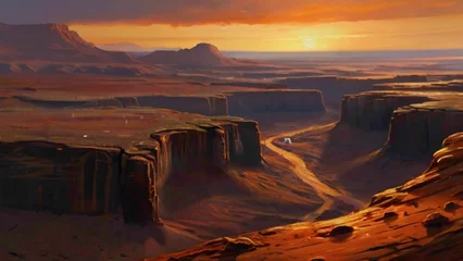 Foto op Plexiglas grand canyon sunset © Muhammad