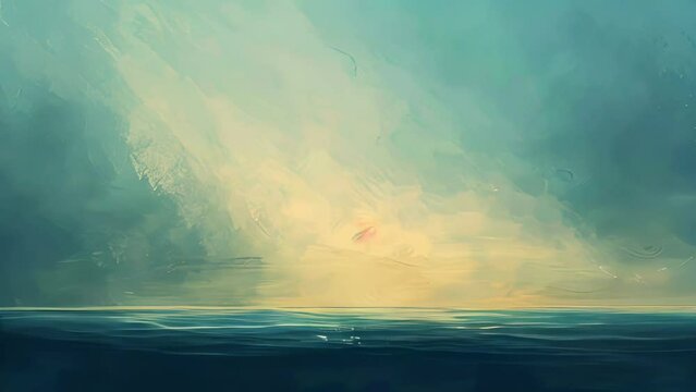 Abstract background with sea and sky. Vector illustration. Eps 10.