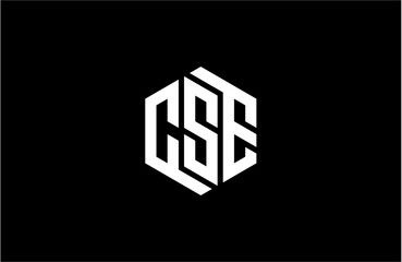 CSE creative letter logo design vector icon illustration