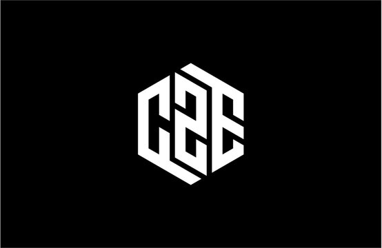 CZE creative letter logo design vector icon illustration