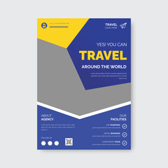 Travel Flyer, Modern Travel Flyer Template Design