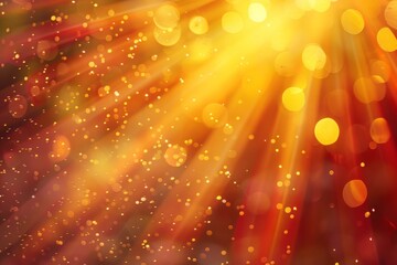 Abstract of light lens flare in gold background. Colorful Background