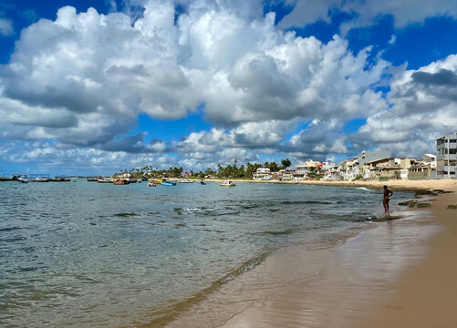 Strand mit Wolken in Brasilien 