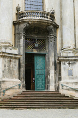 entrance to the church