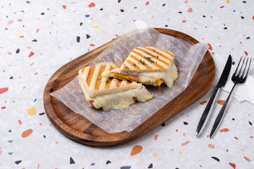 Cafe, coffee, macaron, ade, cheese, ham, panini, sweet potato, croque monsieur, grapefruit, dalgona, latte, fresh fruit, smoothie, shake, corn cheese, hot dog, croiffle, croissant, waffle