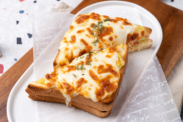 Cafe, coffee, macaron, ade, cheese, ham, panini, sweet potato, croque monsieur, grapefruit,...