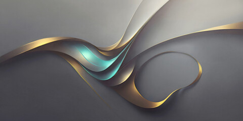 Abstraction image of background gradient waves with bright light lines