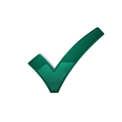 Green check mark icon. Isolated tick symbols, checklist signs, Flat and modern checkmark design, vector illustration.