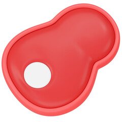 Meat 3D icon render