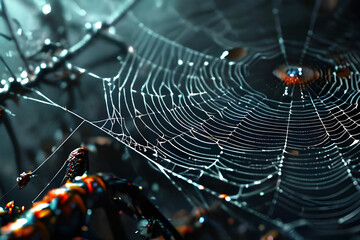 The texture of the paper mimicked the intricate web spun by ancient spiders, hiding secrets within its threads. Generative Ai