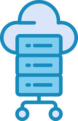Obraz premium Cloud Computing Vector Icon