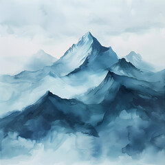 Berge Aquarell