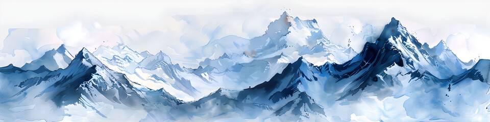 Berge Aquarell