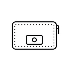 Thin line Purse vetor icon