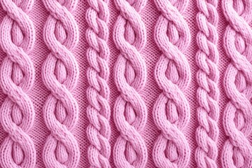 Comfortable Pattern pink sweater fiber. Texture design. Generate Ai