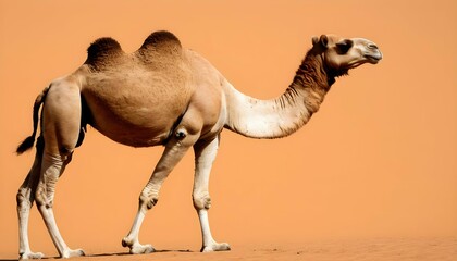 A Camels Graceful Neck Arching As It Walks