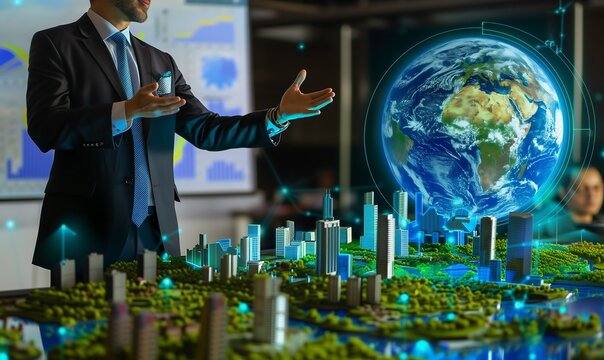 Driving Environmental Conservation: Showcasing Sustainable Technology and Eco-Tech Through Digital Earth Model