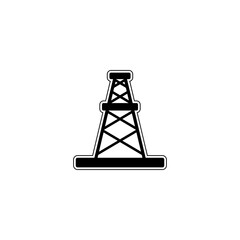 Oil derrick  icon isolated on transparent background