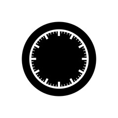 Watch icon vector. Time illustration sign. Wall Clock symbol. Clock logo.