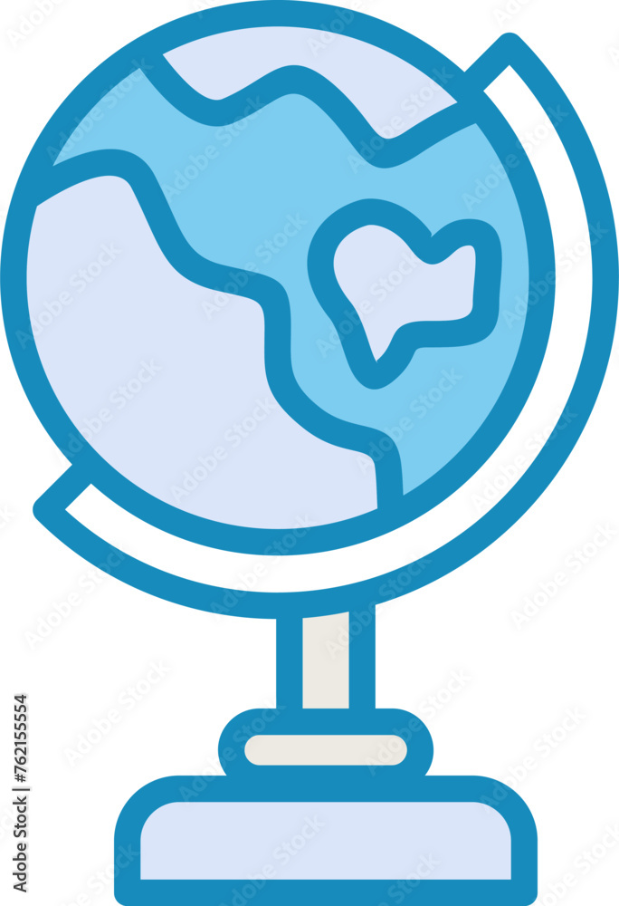 Wall mural globe vector icon