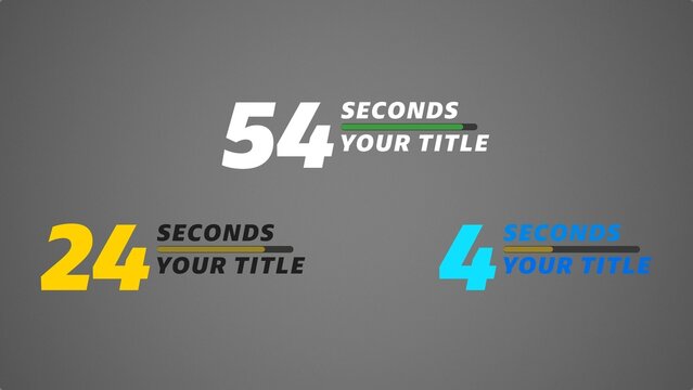 Modern Sports Animated Exercise Countdown Timer