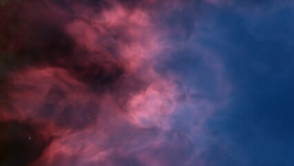 nebula gas cloud in deep outer space
