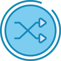 Shuffle Icon Vector Icon