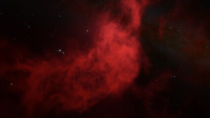 nebula gas cloud in deep outer space
