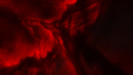 Cosmic background with a blue purple nebula and stars
