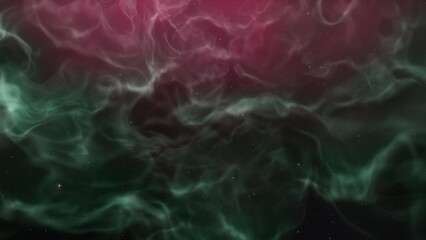 Cosmic background with a blue purple nebula and stars
