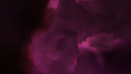 Cosmic background with a blue purple nebula and stars
