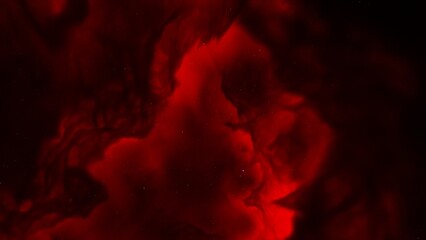 Cosmic background with a blue purple nebula and stars
